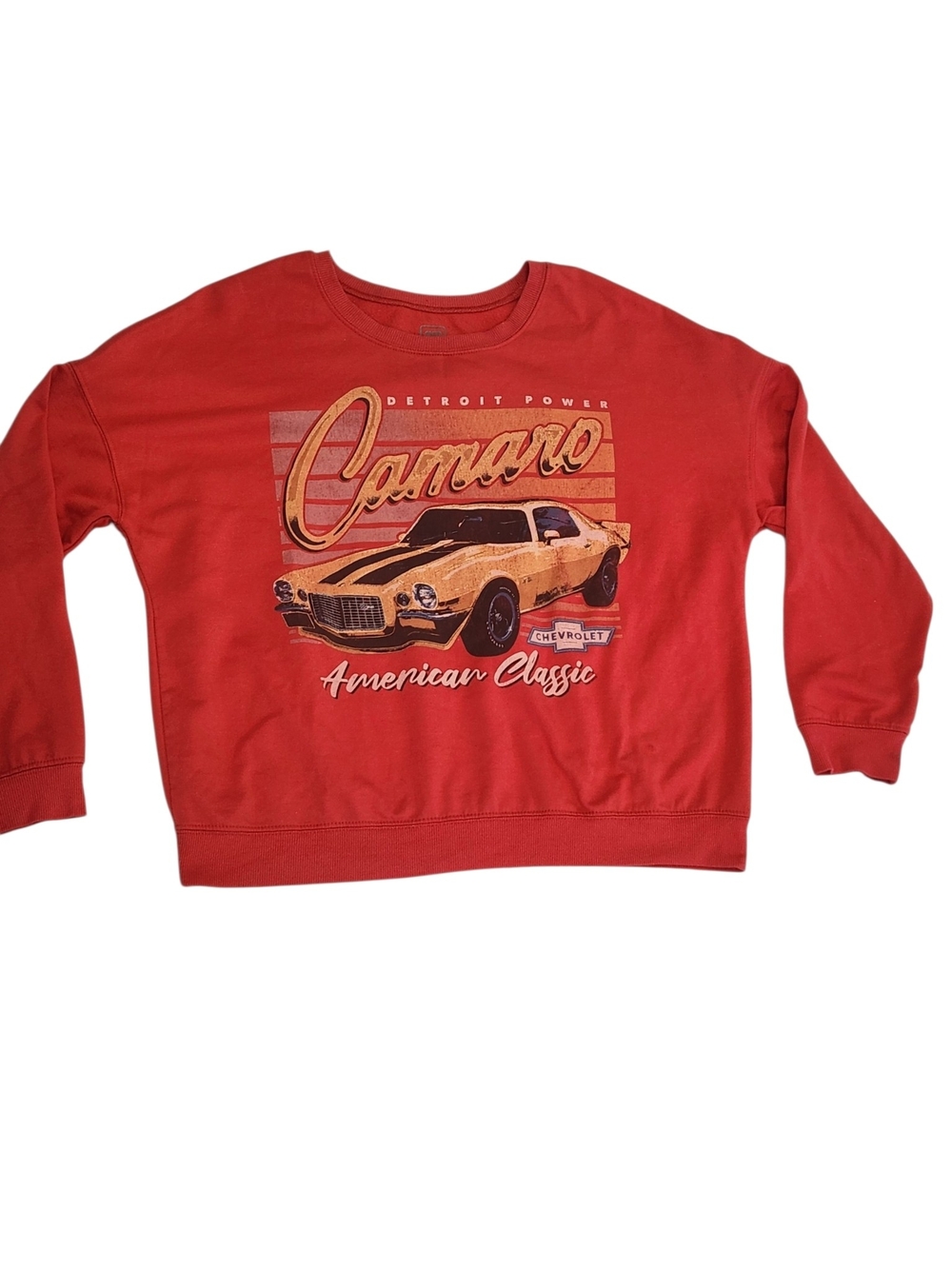 Vintage GM Official Red Camaro Graphic Crewneck Sweatshirt Size L